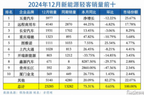 新能源輕客2024年大漲78% 新勢力搶地盤!2025“大洗牌”? 圖片4