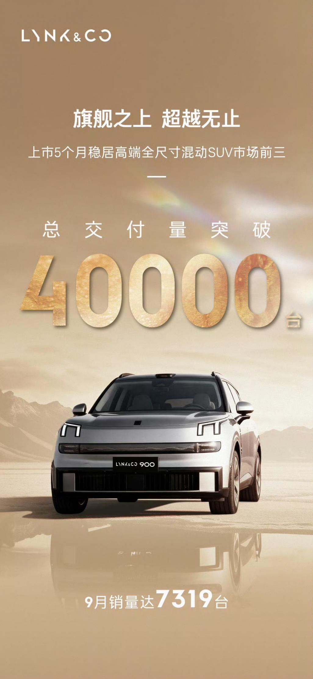 領(lǐng)克900上市5個月，交付突破4萬臺